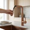 Pure.Sink Elite Steel Spark-S kitchen faucet PVD copper with pull-out spout PS8041-62